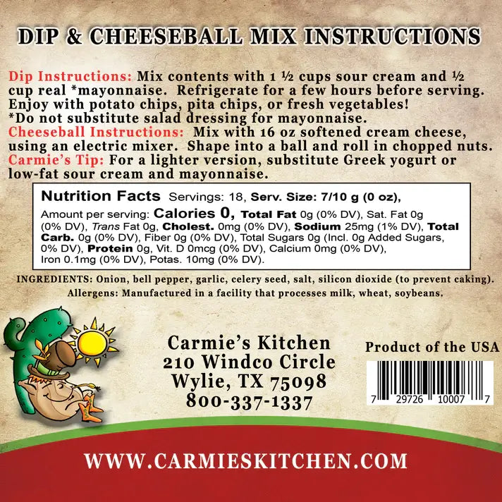 Caramelized Onion Dip Mix