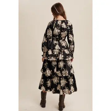 Stevie Floral Tiered Maxi Dress