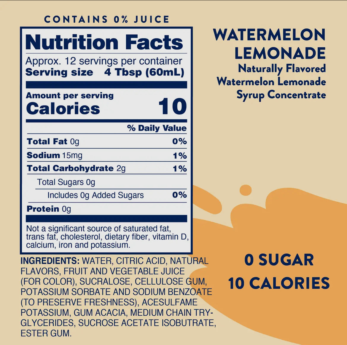 Skinny Watermelon Lemon Concentrate