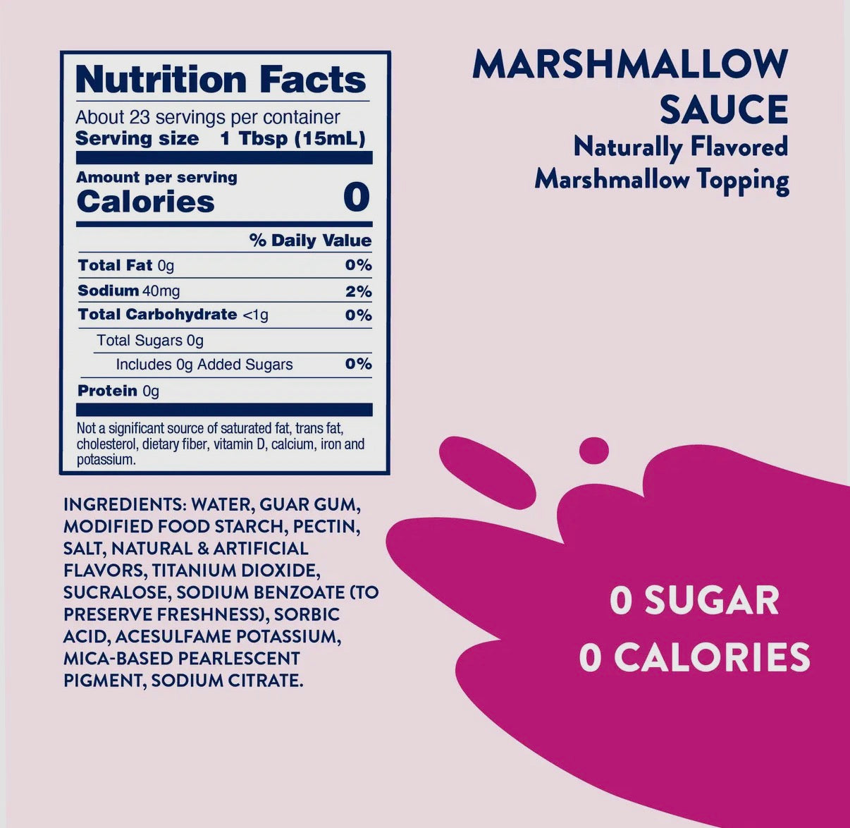 Skinny Marshmallow Sauce