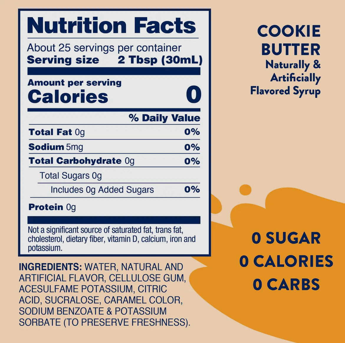 Skinny Cookie Butter Syrup