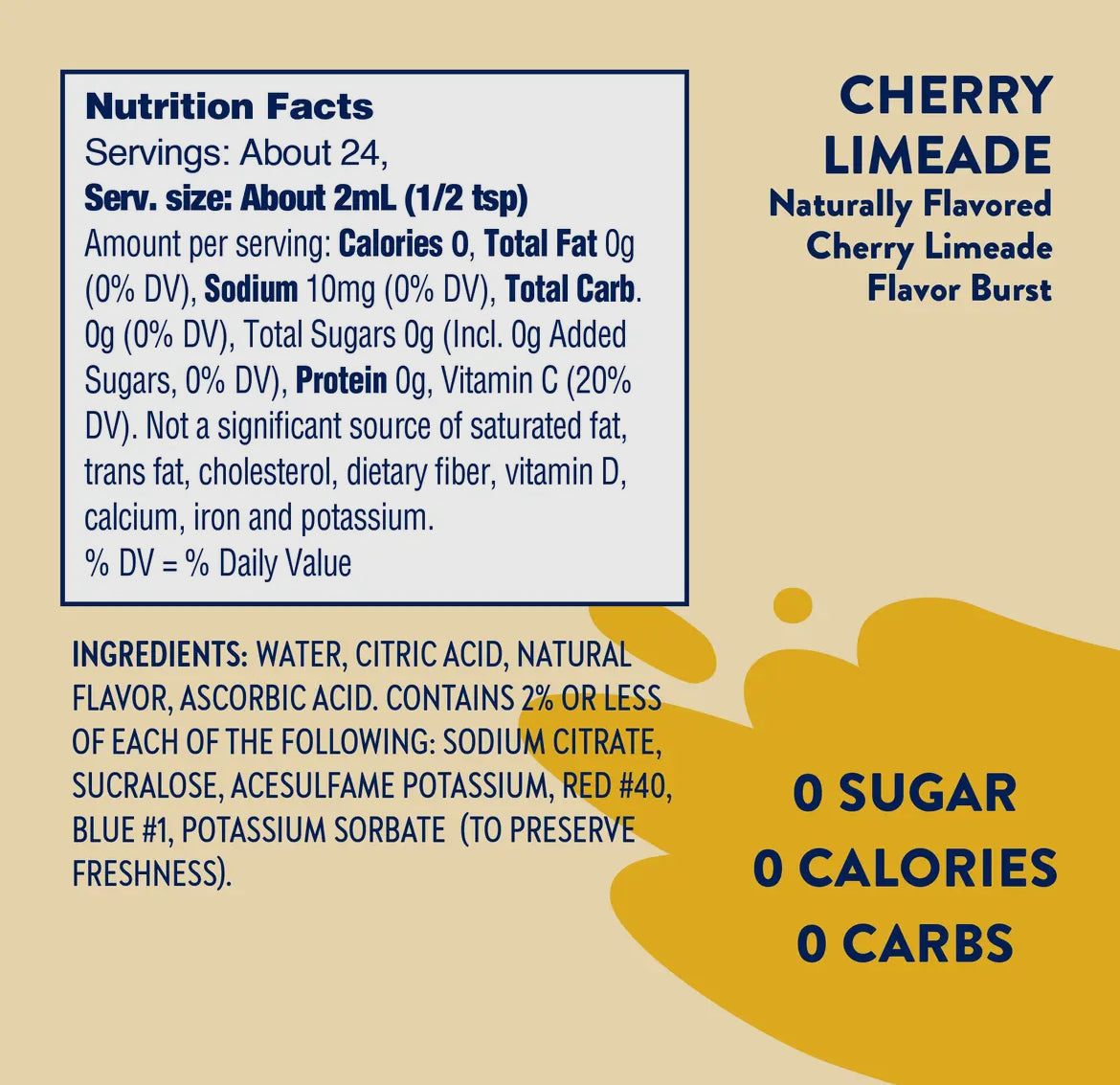Flavor Burst - Sugar Free Cherry +
Antioxidant