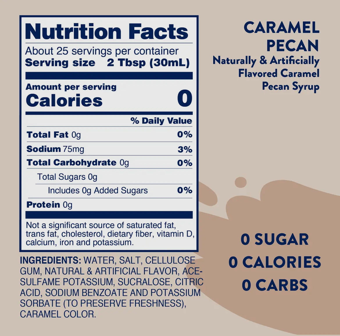 Skinny Caramel Pecan Syrup