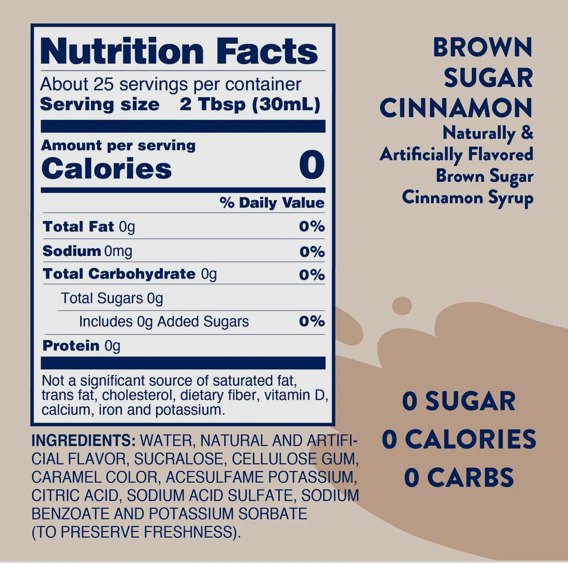Skinny Brown Sugar Cinnamon Syrup
