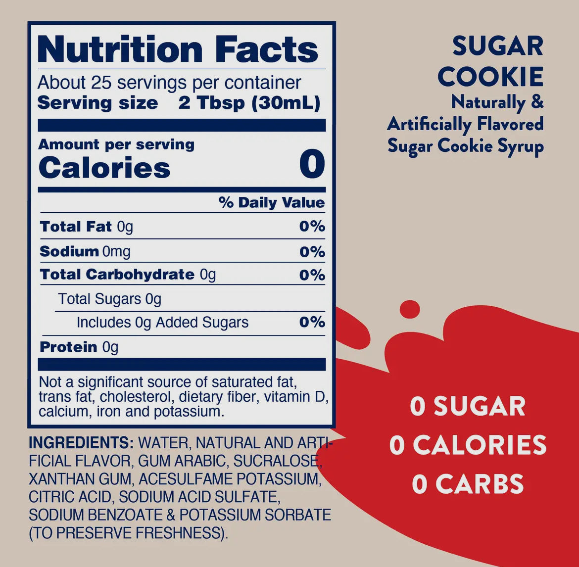 Skinny Sugar Cookie Syrup