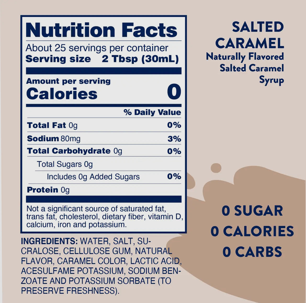 Skinny Salted Caramel Syrup