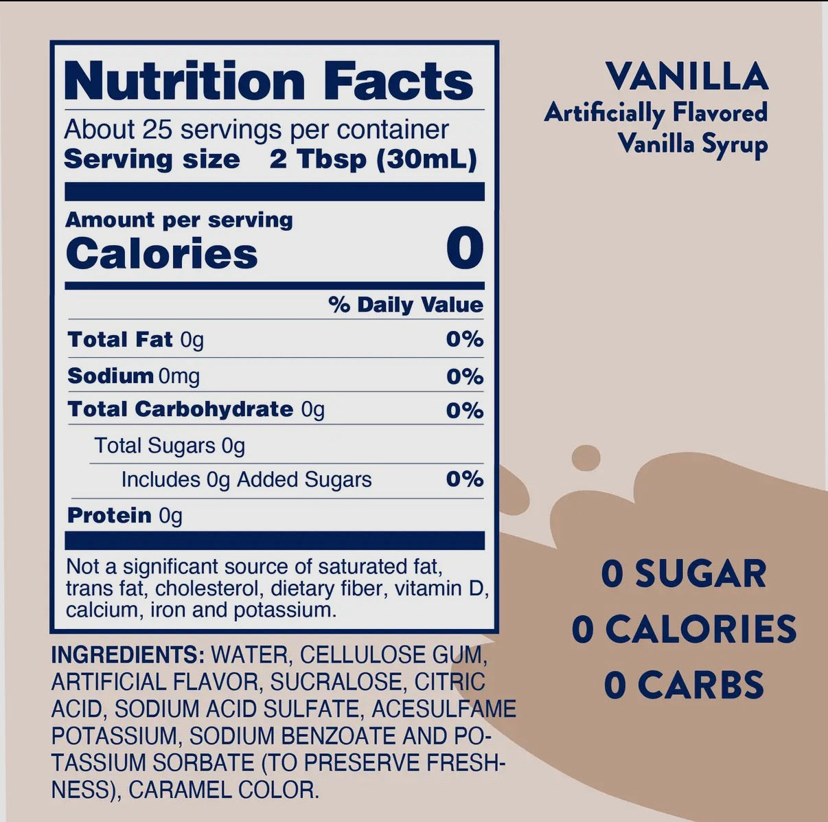 Skinny Vanilla Syrup