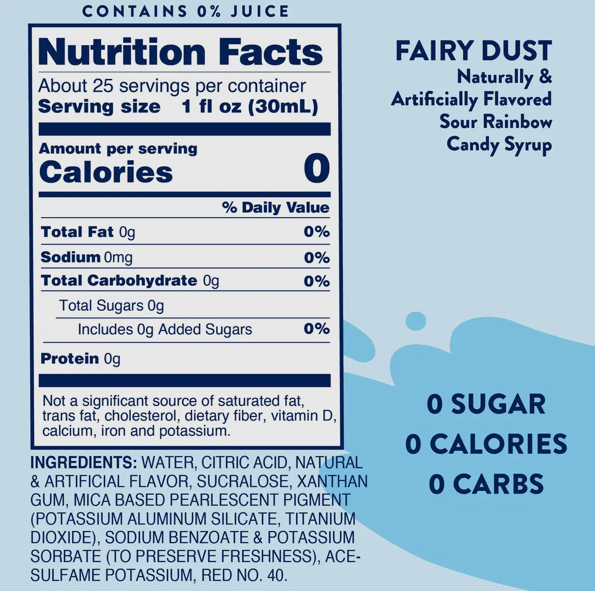 Skinny Fairy Dust Syrup