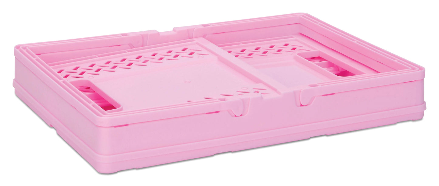 Large Pink Foldable Storage Crate