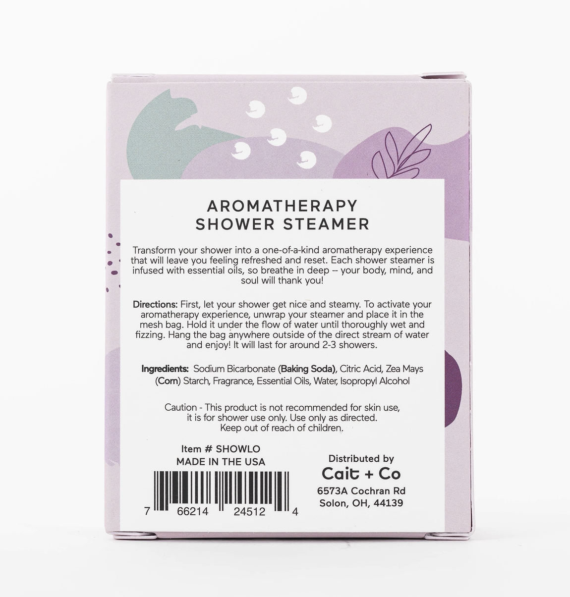 Luxe Lavender + Oat Shower Steamer Fizzy Bomb