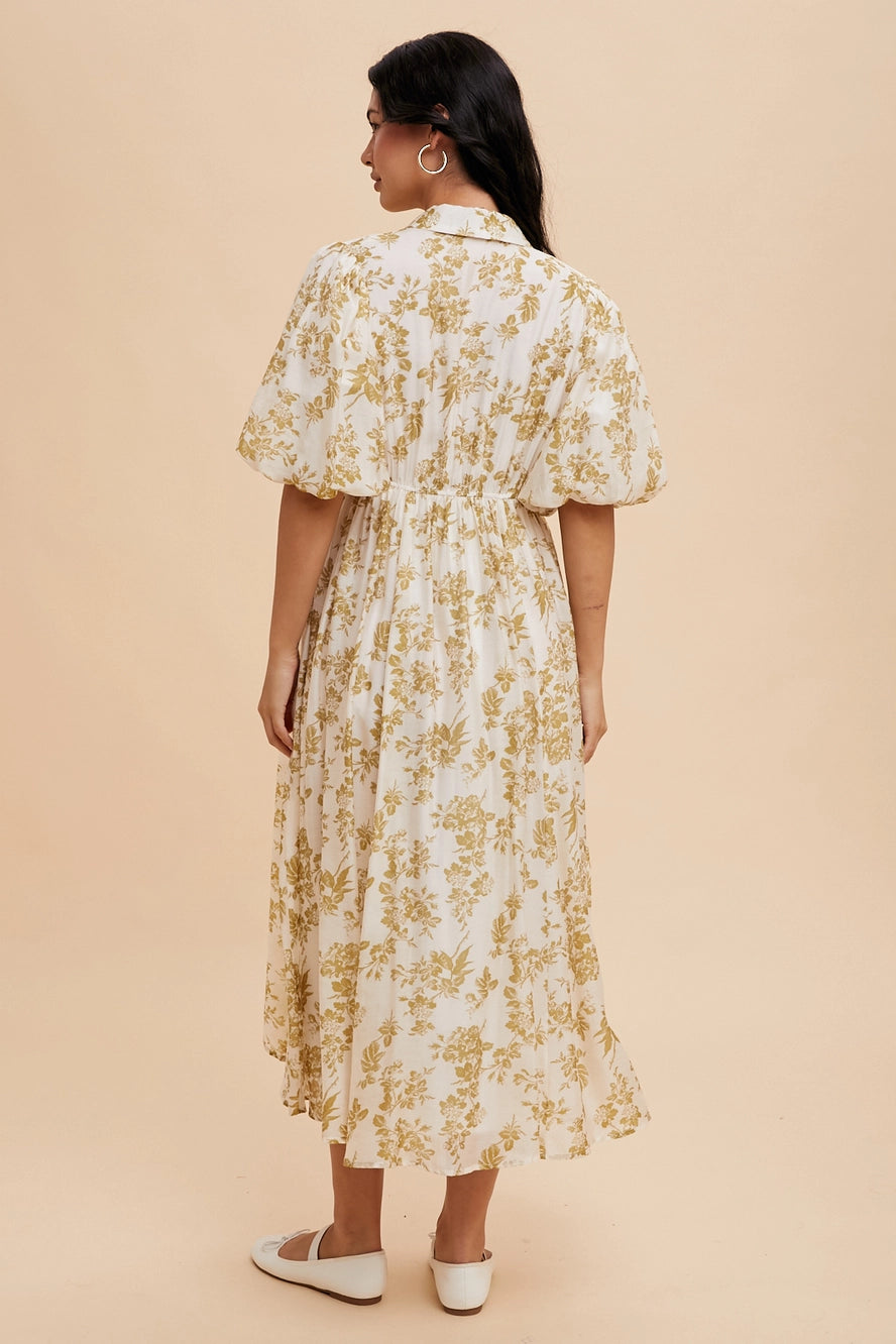Harper Collared Maxi Dress