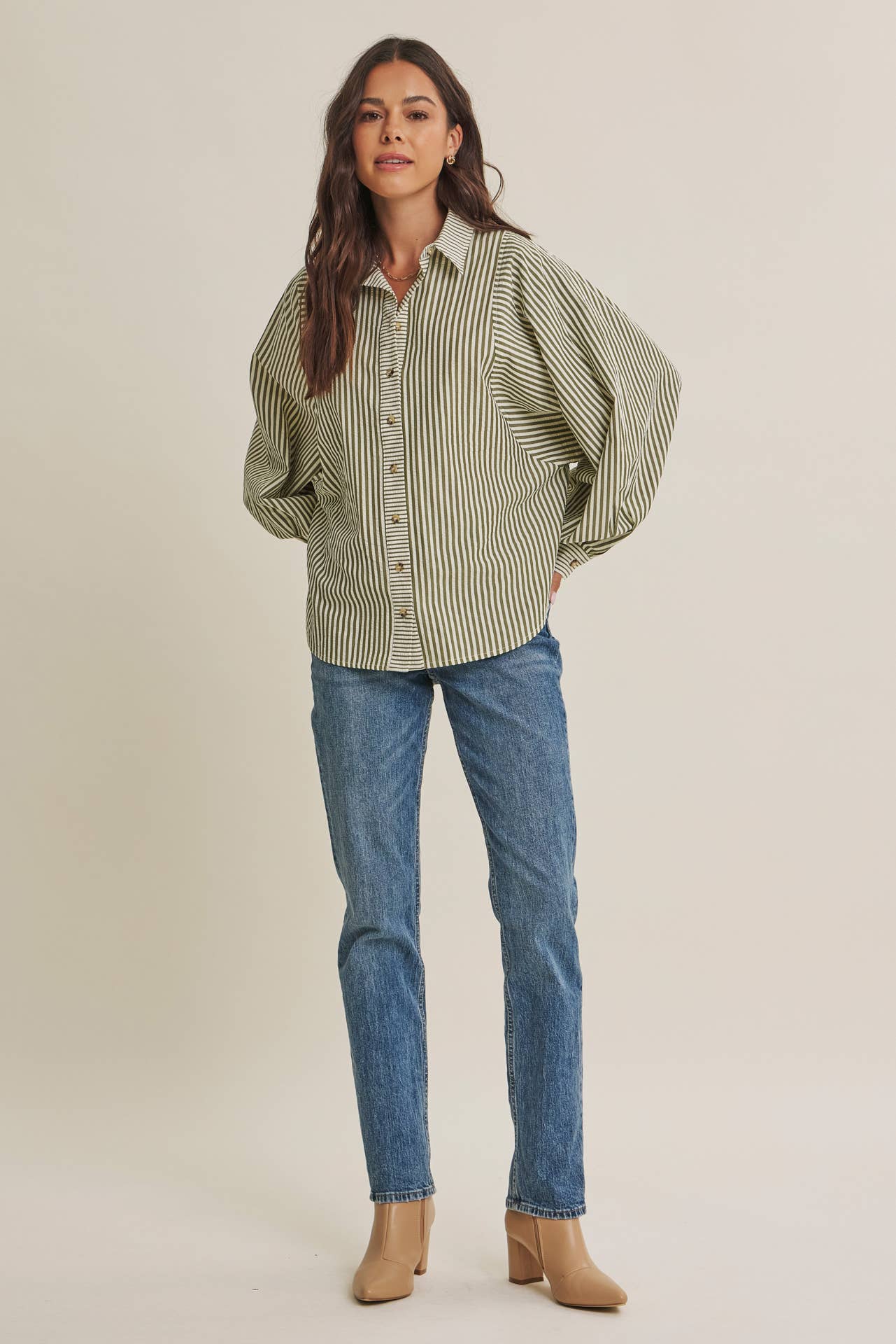 French Cafe Button Down