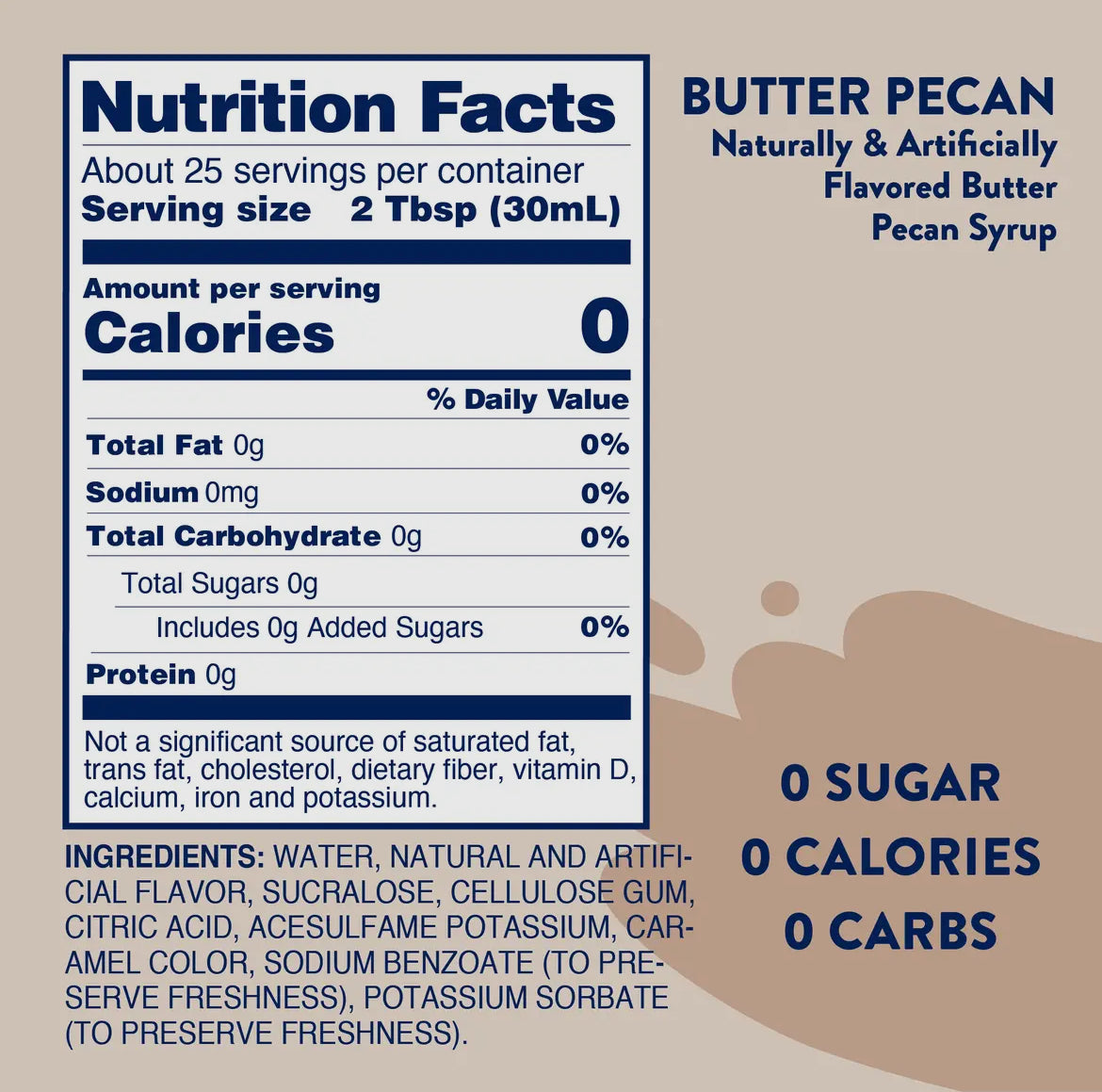 Skinny Butter Pecan Syrup