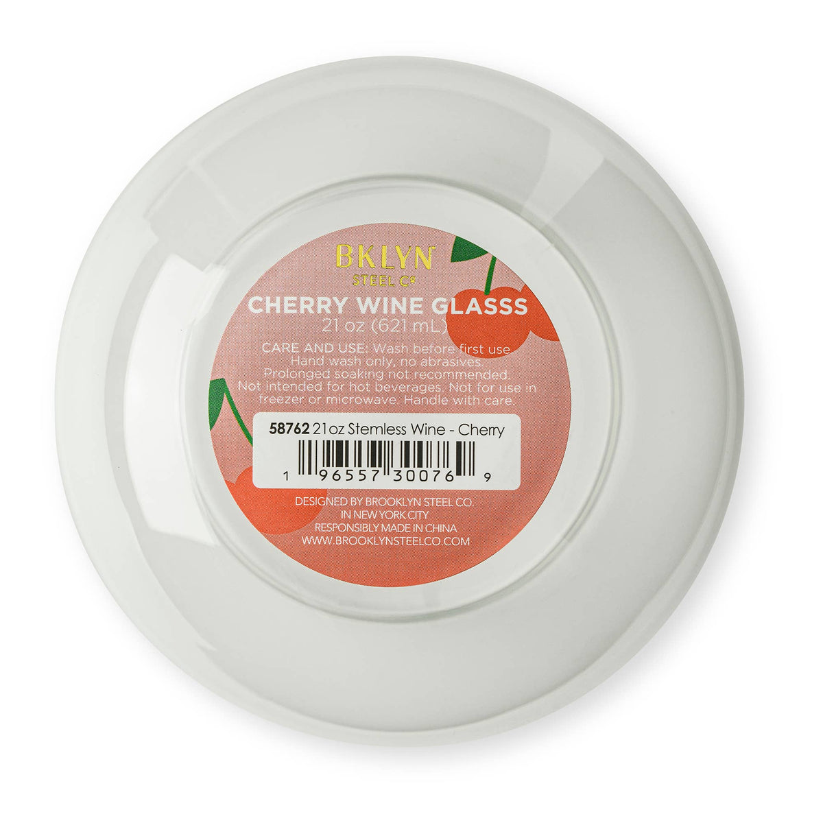 Cherry Icon Stemless Wine Glass