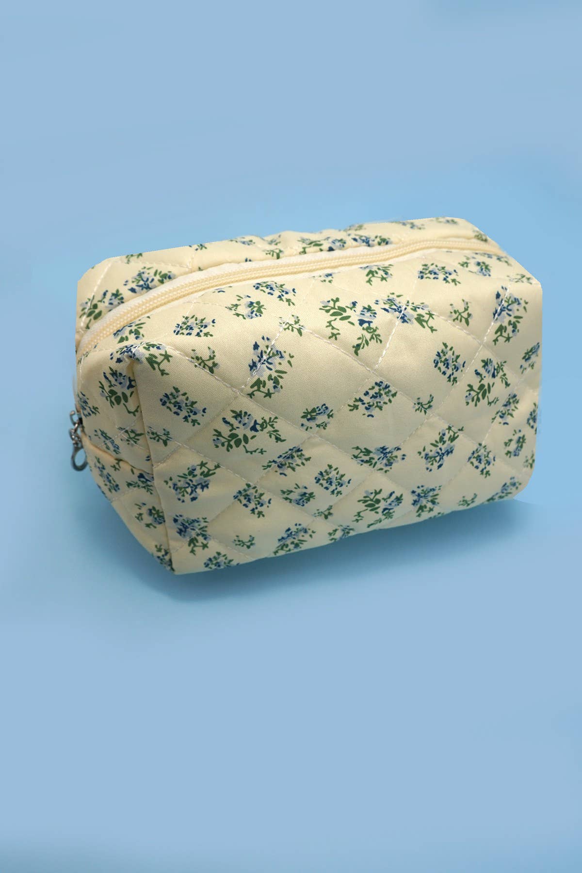 Floral Toile Makeup Bag