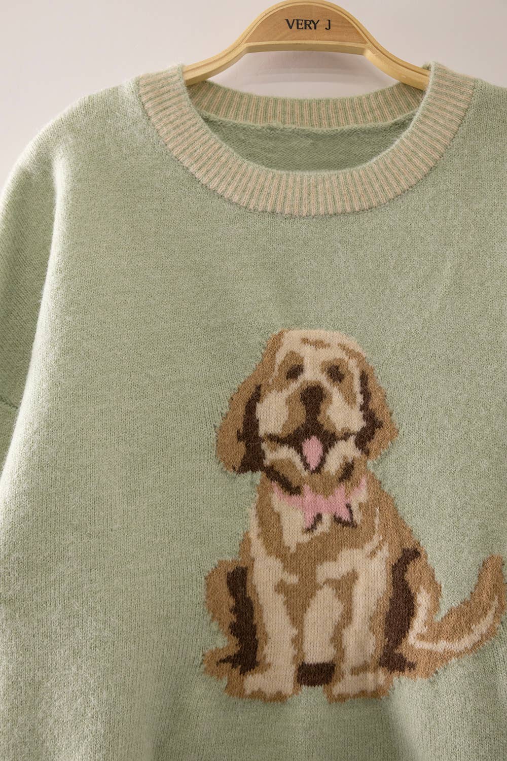 Doodle Knit Sweater-Sage