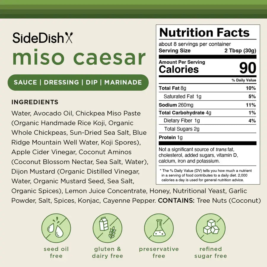 Side Dish- Miso Caesar Dressing