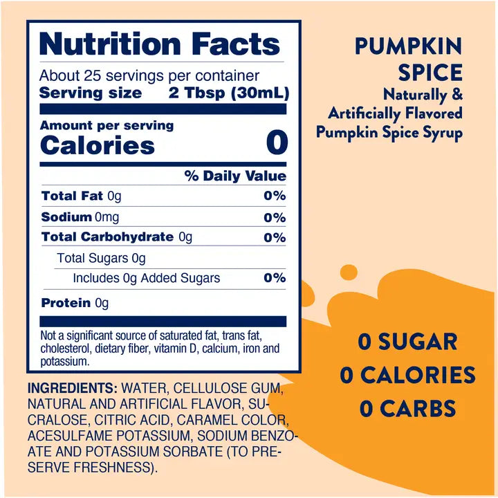Skinny Pumpkin Spice Syrup