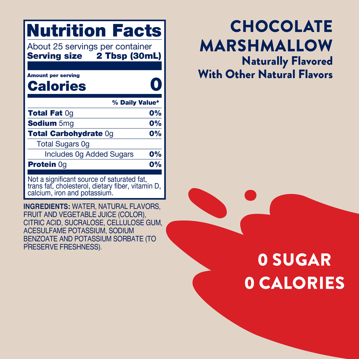 Skinny Chocolate Marshmallow Syrup