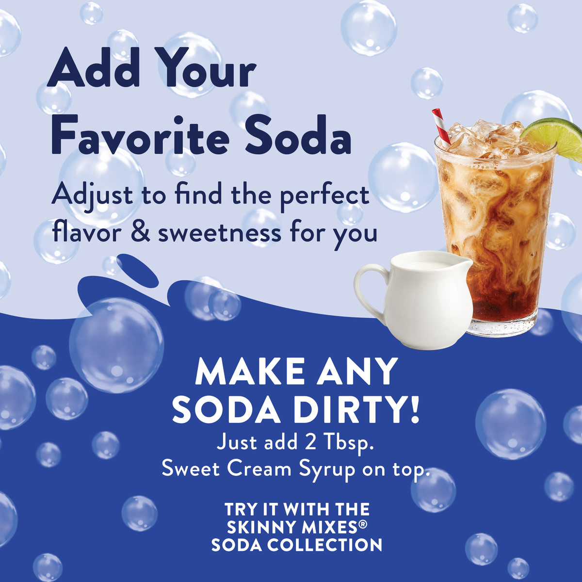 Skinny Sweet Cream Dirty Soda Syrup