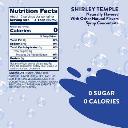 Skinny Shirley Temple Soda Syrup