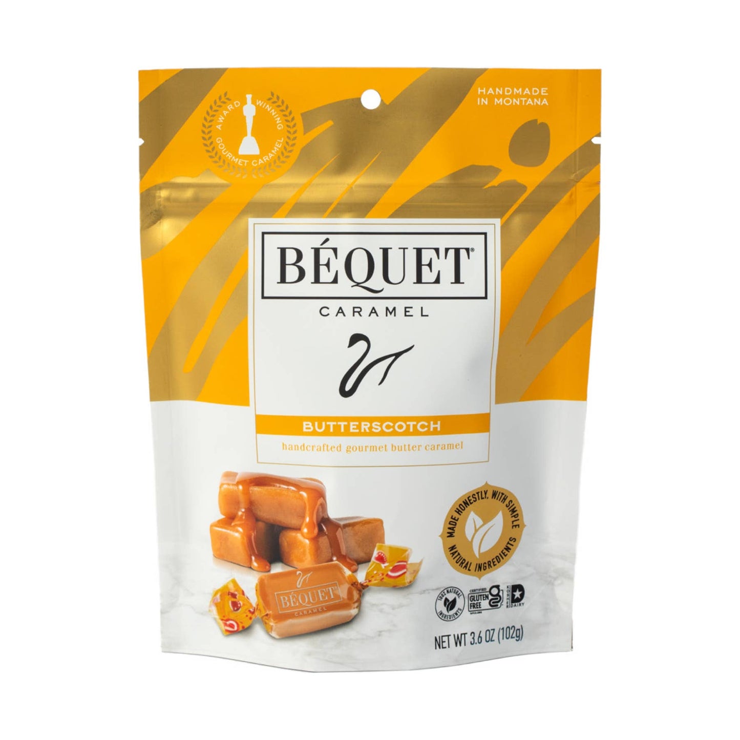Béquet Gourmet Caramel 3.6 oz Pouch: Butterscotch
