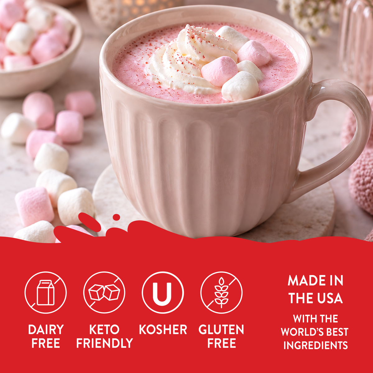 Skinny  Pink Peppermint Marshmallow
