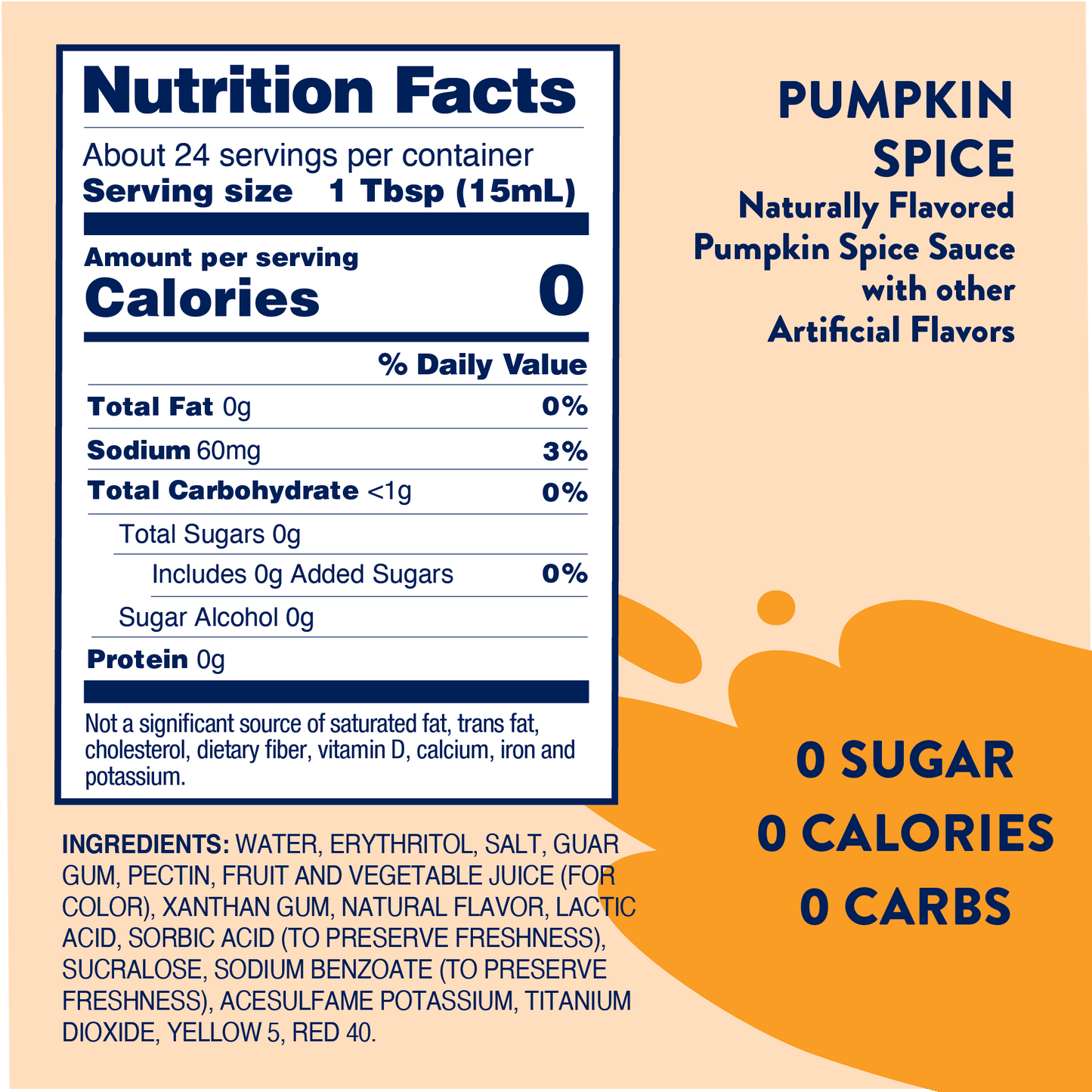 Skinny Pumpkin Spice Sauce