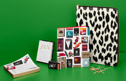 Kate Spade Notepad Zip Folio- Modern Leopard