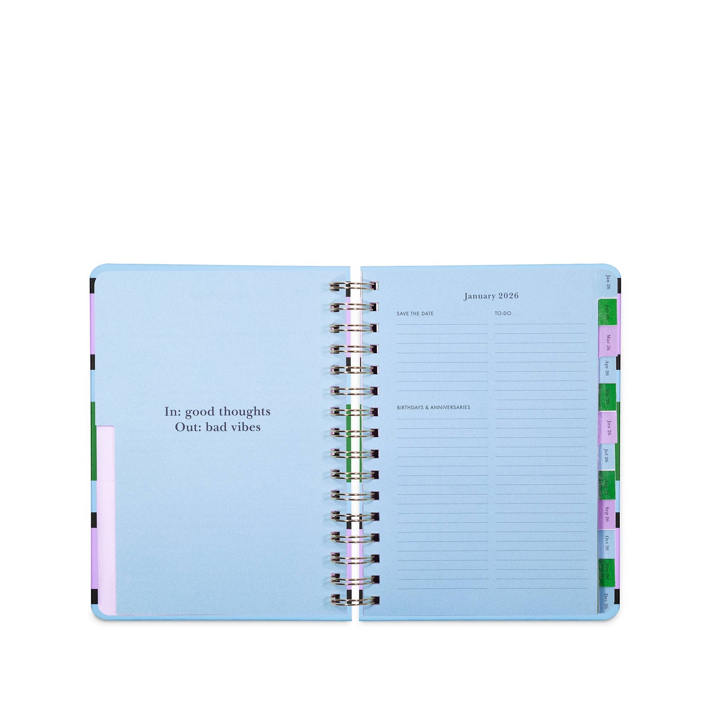 Kate Spade 12 Month Large Planner- Downtown Stripe