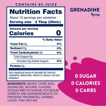 Skinny Grenadine Syrup
