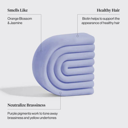 Purple Toning Conditioner Bar for Color-Treated & Grey Hair
