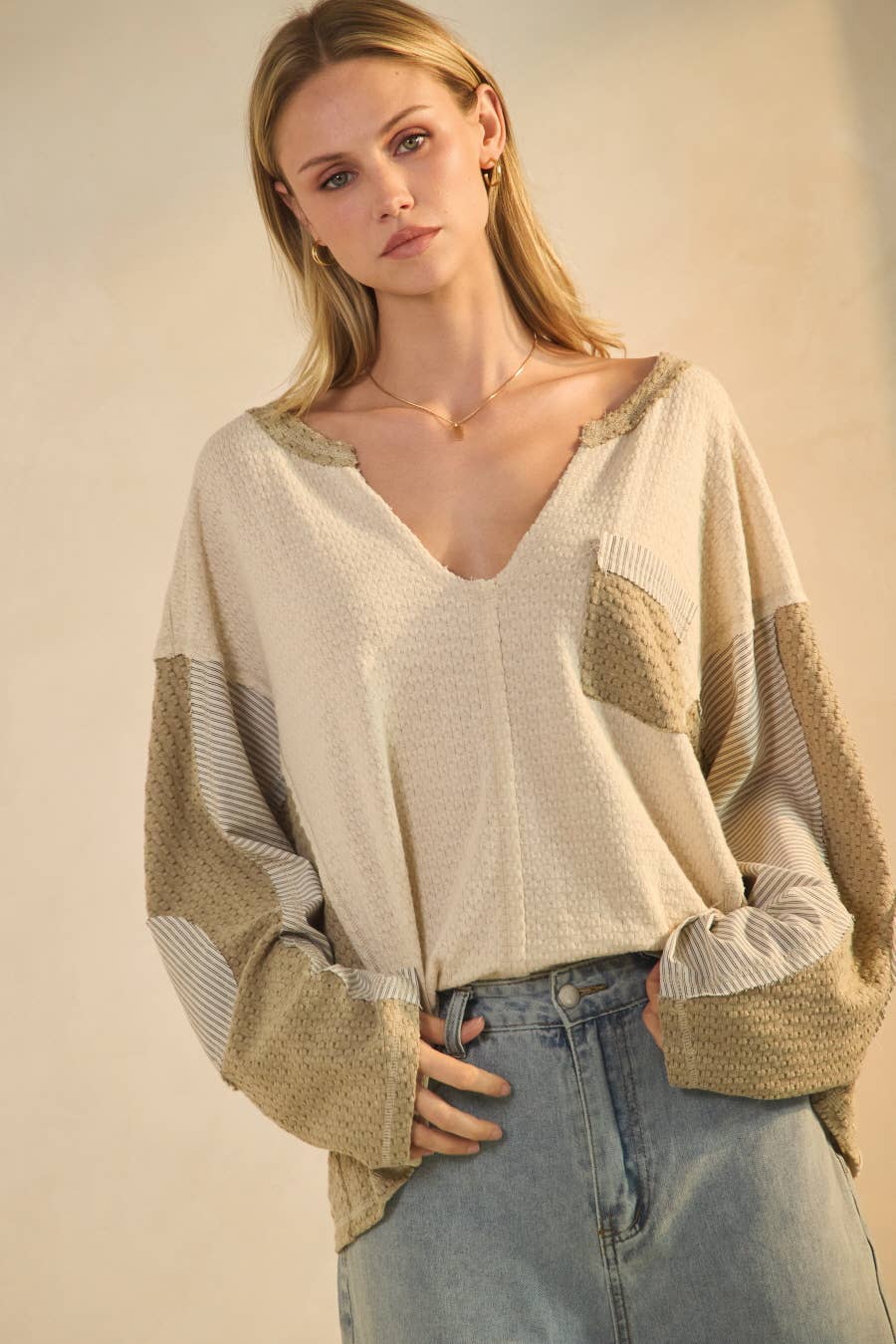 Lily Color Block Top