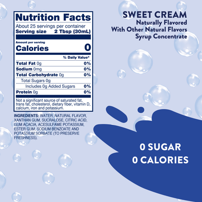 Skinny Sweet Cream Dirty Soda Syrup