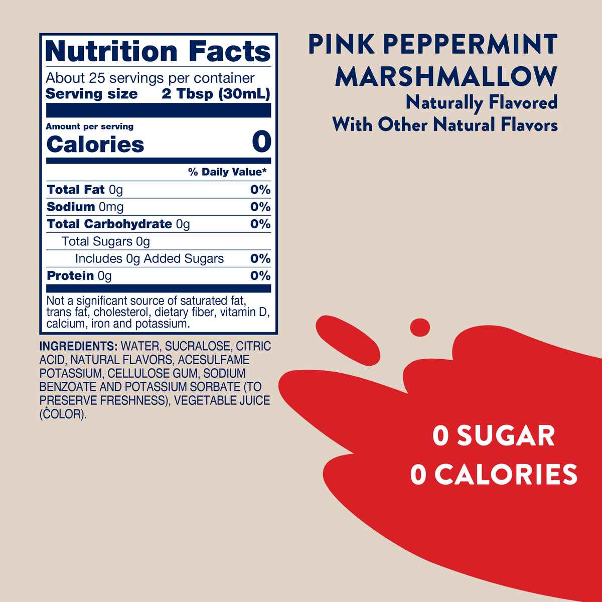 Skinny  Pink Peppermint Marshmallow
