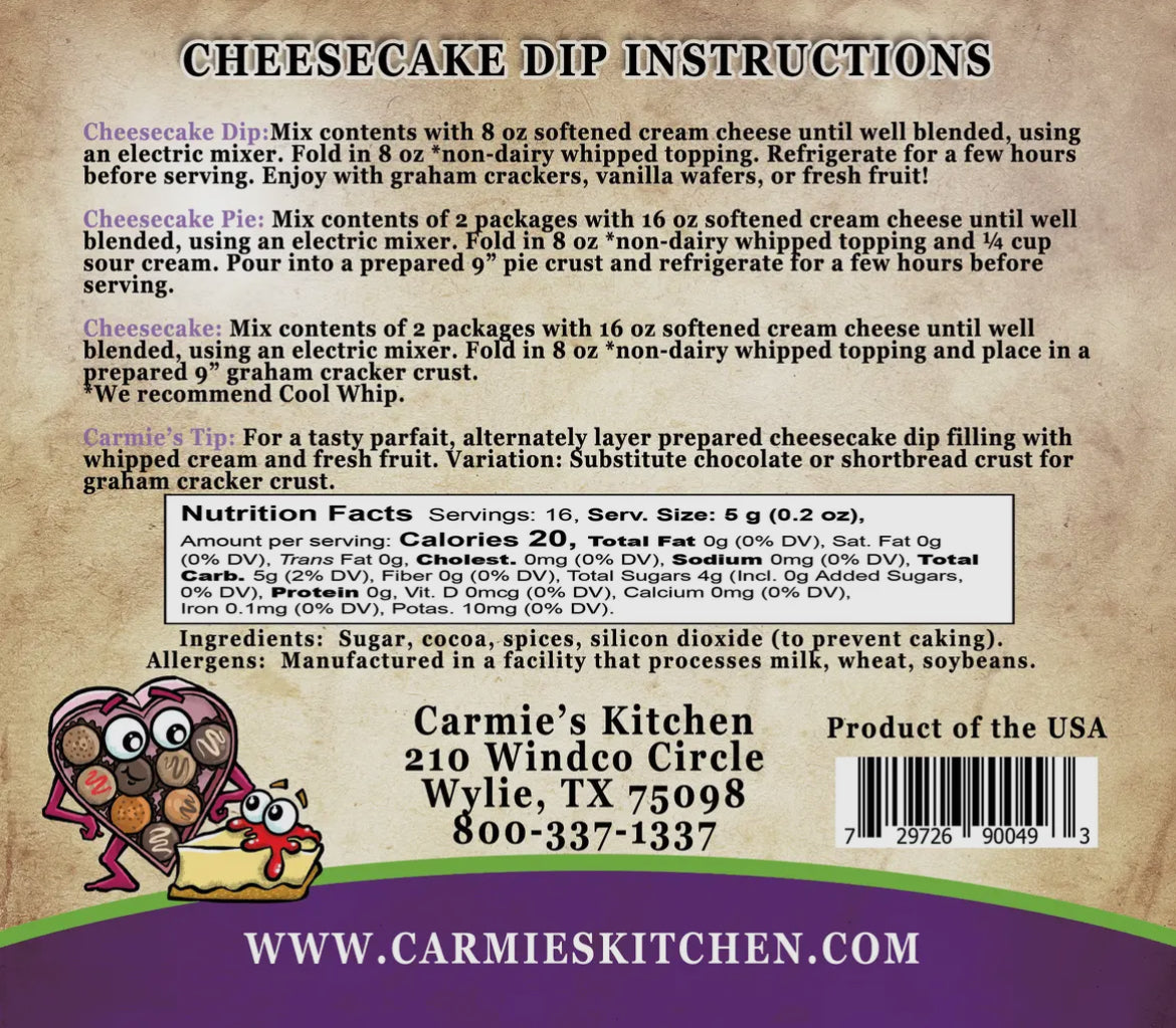 Chocolate Lovers Cheesecake Dip