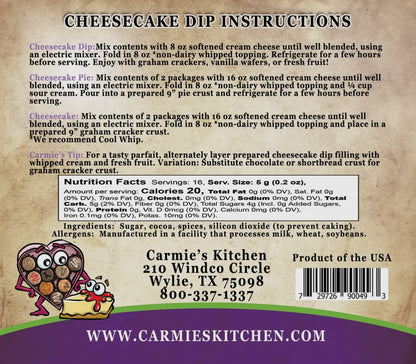Chocolate Lovers Cheesecake Dip