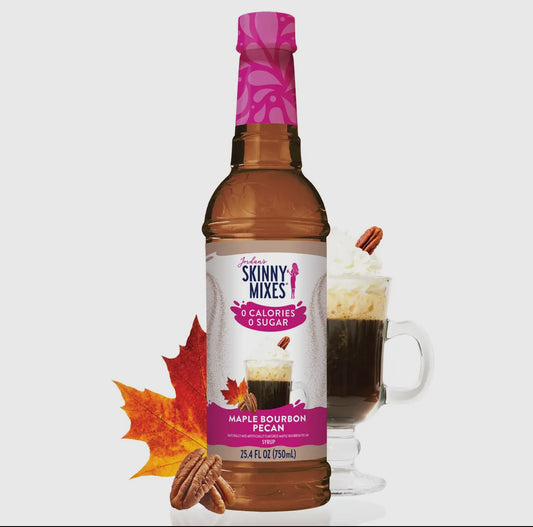 Skinny Maple Bourbon Pecan Syrup