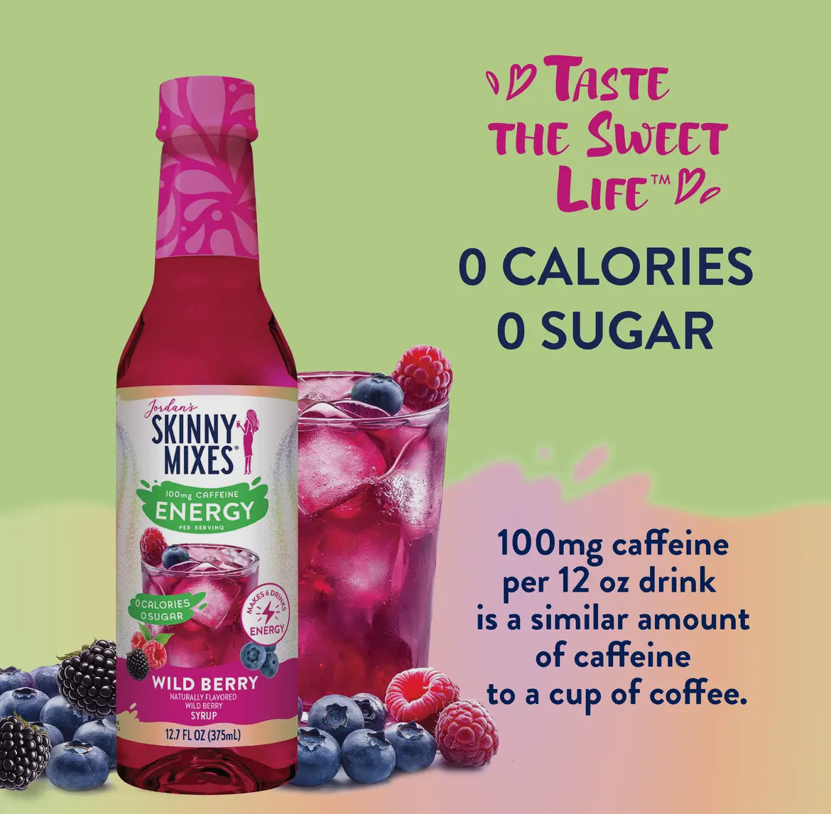Skinny Wild Berry Energy Syrup