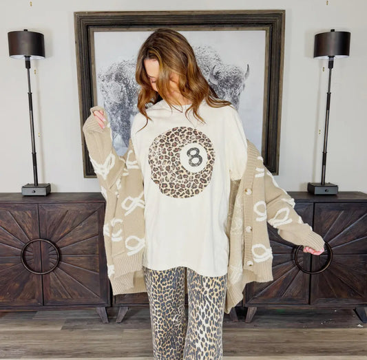 Leopard 8 Ball Tee