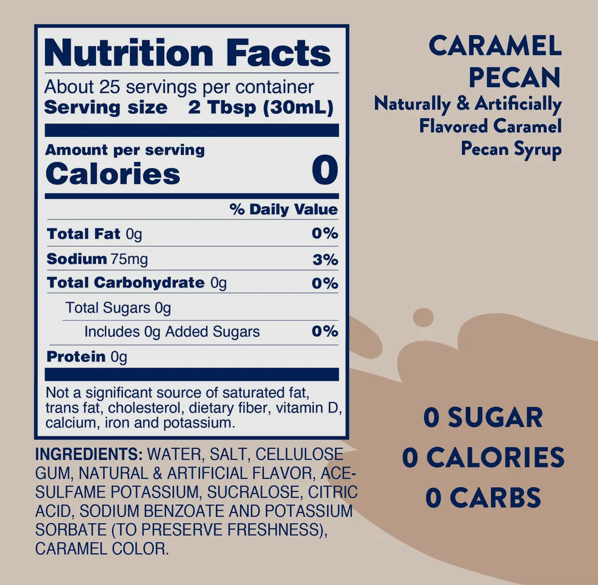 Skinny Caramel Pecan Syrup