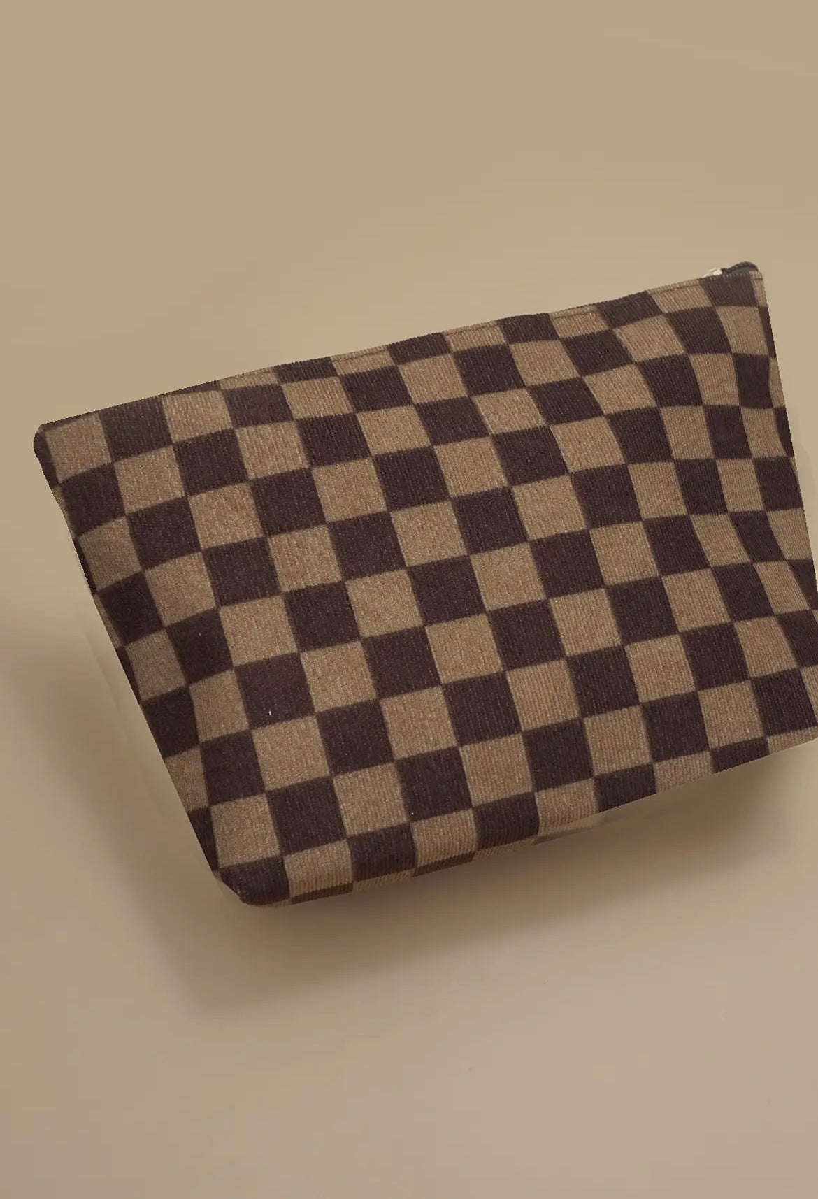 Travel Checkered Cosmetic Bag