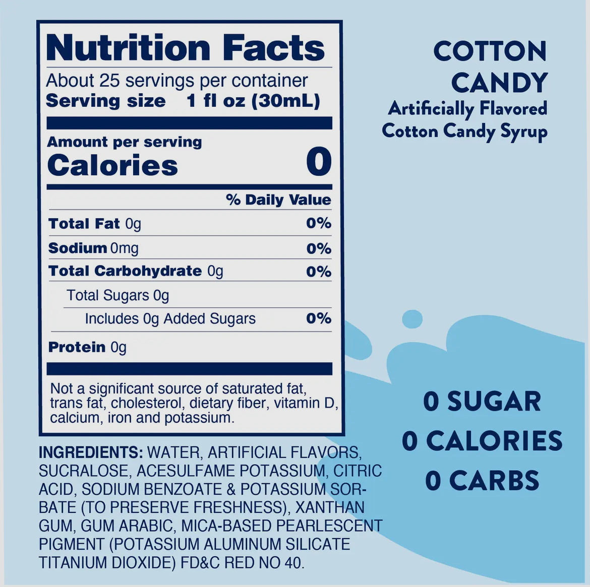 Skinny Cotton Candy Syrup