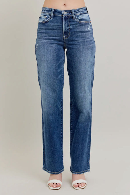 Judy Blue Dark Wash 90’s Straight Leg Jeans