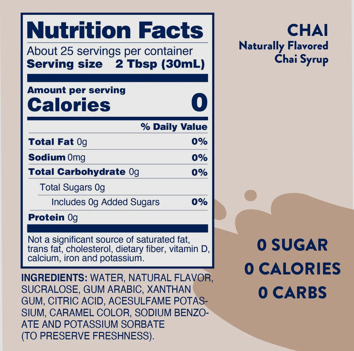 Skinny Chai Syrup