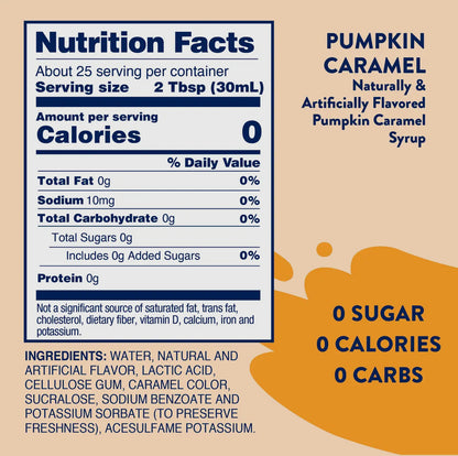 Skinny Pumpkin Caramel Syrup