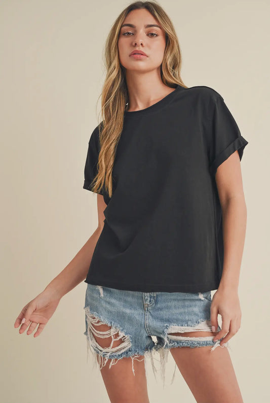 Mali Baby Tee- Black
