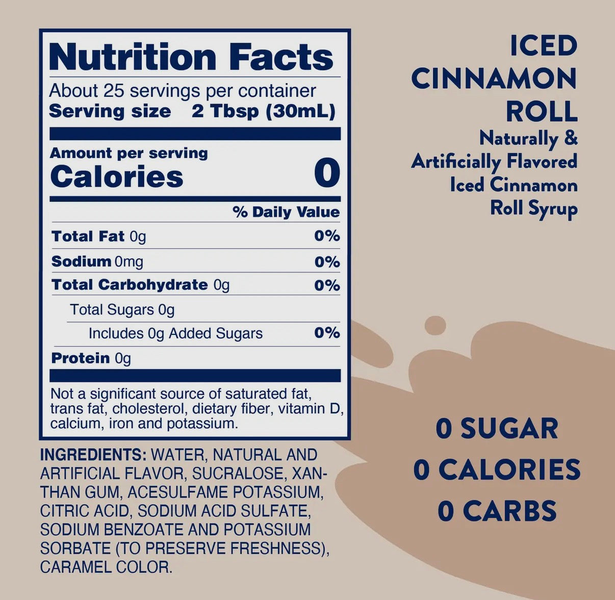 Skinny Iced Cinnamon Roll Syrup