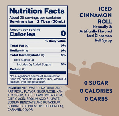 Skinny Iced Cinnamon Roll Syrup