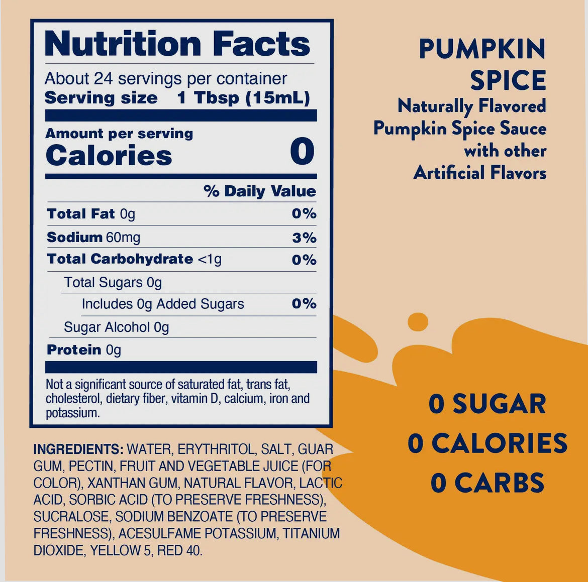 Skinny Pumpkin Sauce